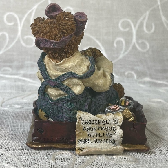 Vintage Chocoholics Anonymous Fanny Sweets Cheeks Boyds Bears “Never Enough” - Picture 3 of 8